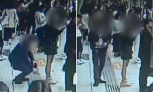 forced upskirt - Pervert caught taking upskirt pictures of a woman at a subway station  before being caught by police | Daily Mail Online