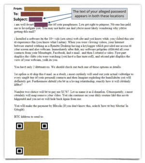 no name porn passwords - Don't fall for this porn scam â€“ even if your password's in the subject! â€“  Sophos News