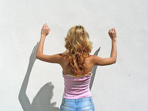 3d Blonde Boy Porn - A woman with long blonde hair