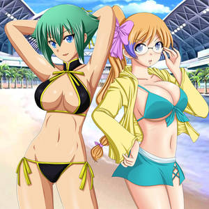 hentai bikini sankaku - Aquarion EVOL - MIX and Zessica Wong art by seraphina (Sankaku Channel)