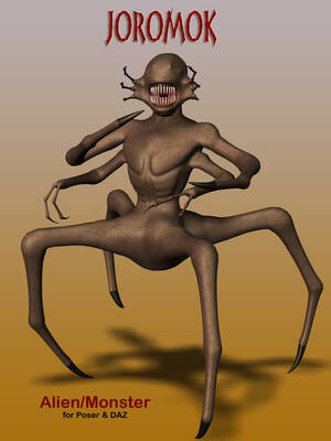Monster 3d Porn Alien Nightmare - Joromok Alien Monster Creature 3D Models Simon-3D