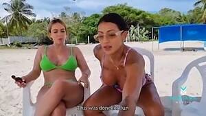 lesbian beach tits - Masturbation - Three porn actresses have lesbian sex on a colombian nudist  beach- big squirt mariana martix - sara blonde - kourtney love - Beeg