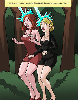 Alien Comic Strip - Alien- Abduction - Porn Cartoon Comics