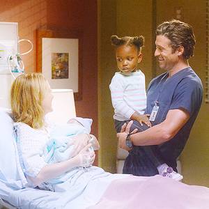 Derek And Meredith Grey Sex - Finally for Derek and Meredith! Meredith, Derek, Zola, and Bailey. Season 9  Finale on Grey's Anatomy
