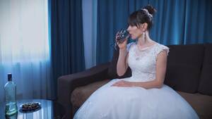 bride pussy cum anal - Wedding day Anal Sex! Bride eats cum and shows her gaping ASS