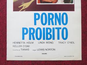 Linda Wong Porn Theater Posters - PORNO PROIBITO / CHINA DE SADE ITALIAN LOCANDINA POSTER LINDA WONG 197 â€“  Rendezvous Cinema