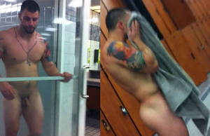 locker room spy - He is shy, but is he gay? coz i am