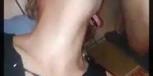 deepthroat throat bump - Deepthroat with visible throat bulge - Tnaflix.com