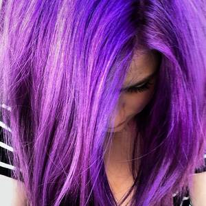 Black Purple Hair Porn - My purple hair