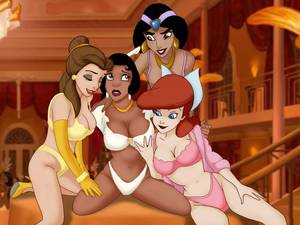 cartoon belle lingerie - Disney Princesses In Lingerie ~Disney Gone Mad~
