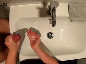 bathroom handjob - Free Bathroom Handjob Porn | PornKai.com