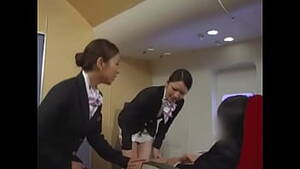 Asian Lesbian Stewardess Sex - 3 Japanese Lesbian Airline Stewardess Girls Kissing! - XVIDEOS.COM
