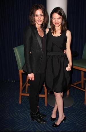 Lesbian In Formal Gowns - Leisha Hailey and Kate Moennig