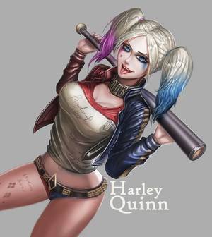 Harley Quinn Porn Barely 18 - Overwatch and Harley Quinn Porn Artwork by Badcompzero