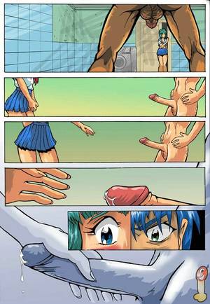 comic blowjob hentai - Shower sex - adult comics