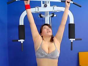 huge japanese tits exersise - A Sporty Japanese Girl With Big Boobs Gives A Titjob In A Gym :  XXXBunker.com Porn Tube