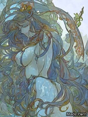 cum shot painting - Porn image of cumshot digital art deer horns plant wings cum on tits 18 cum  on thigh created by AI