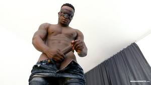 hot black stud black cock - Sexy hung Hendell jerks his big black cock to a massive load of hot ebony  cum â€“ Men for Men Blog