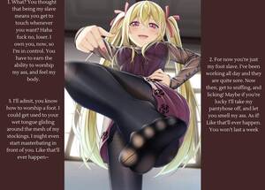 foot fetish hentai tights - Your mouth, my foot [Femdom] [Foot Worship] [Humiliation] [Degradation]  [Gender neutral] [Pantyhose] [Tsundere] free hentai porno, xxx comics,  rule34 nude art at HentaiLib.net