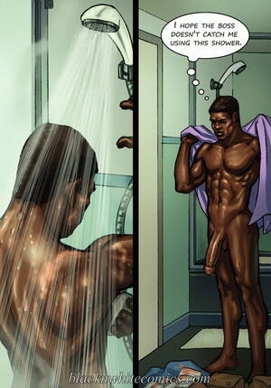 Black Cartoon Porn Shower - Interracial cartoon sex. Hey college student, time to wake up, your black  cock already take a shower