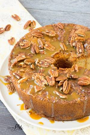 Cake Punch Porn - Homemade Pecan Pie Pound Cake Recipe is a soft, buttery pound cake recipe  that's studded