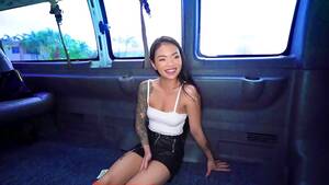 Asian Porn Travel - Cute asian gets lured into the van - XVIDEOS.COM