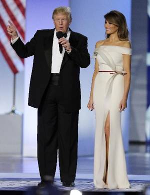 Formal Ball Porn - President Donald Trump and first lady Melania Trump arrive at the Freedom  Ball in Washington during the presidential inauguration in January 2017.