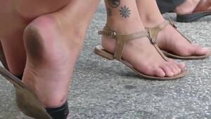 foot fetish in sandals - Filthy Foot Fetish Women in Sandals - Feet9