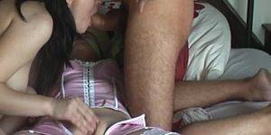 Blonde Brunette Amateur Threesome - Threesome at home with amateur Czech blonde and brunette