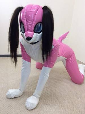 latex puppy play porn videos - pink PVC pup! http://www.miraidouga.net/index.