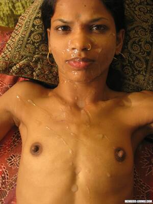 indian teen facial - Skinny flat chested indian girl sucks and gets fucked before she gets her face  cum plastered