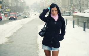 ashley bulgari - Ashley bulgari roads winter snow street sidewalk vehicle cars cities  architecture buildings snowing flake drops porn adult brunette women female  girl babe sexy sensual wallpaper | 1920x1200 | 24643 | WallpaperUP