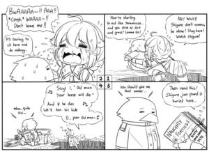 Non Human Porn - 4koma admiral_(kantai_collection) bird blood comic digging english  greyscale guin_guin highres hole kantai_collection magazine