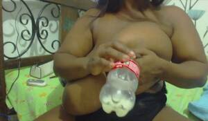 1958 Mom Milk Porn Black - Black Mom With Gigantic Tits Sprays Breast Milk Into Bottle â€” PornOne ex  vPorn