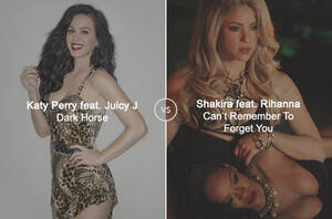 Katy Perry Ariana Grande Lesbian Porn - Katy Perry vs. Shakira