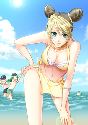 Bizarre Beach Porn - Jolyne and friends enjoying the beach (jojo and killingrock and slash run)  [Jojo' Bizarre Adventure] : r/rule34