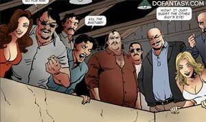 Cheerleader Humiliation Cartoon Porn - The family proudly exhibits the two cheerleaders, its property, to the  leering crowd of thugs and prostitutes.