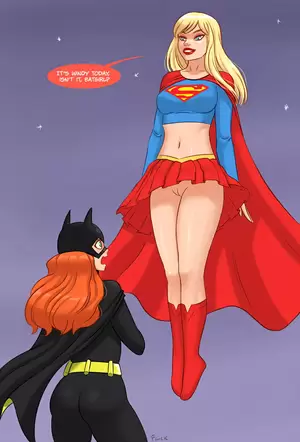 cartoon super girl nude - Batgirl and supergirl dc comics flick nude porn picture | Nudeporn.org
