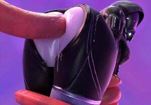 Mass Effect Tentacle Porn - Tali'Zorah Anal tentacles | 3D Hentai Club