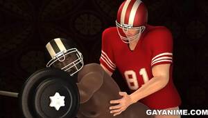 american football cartoon porn - CG Anime FÃºtbol 10-Pounder Bonks Ebon Man ver en linea