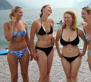 cfnm beach erotic - Some of the Ladies couldn't help but laugh as they boys stirpped.