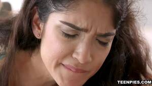 gorgeous brunette teen - Choking during sex for a gorgeous brunette teen babe - Teen Porn Video