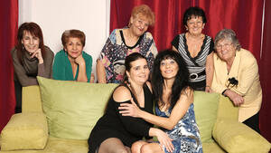 granny lesbian groups - â–· Old and young lesbians perform in a room full of mature ladies - / Porno  Movies, Watch Porn Online, Free Sex Videos