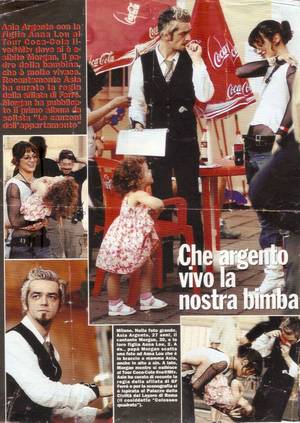 Anna Lou Vintage Pregnant - Asia Argento & Morgan Castoldi - Italian Magazine 2002 Â· Asia ArgentoAnna