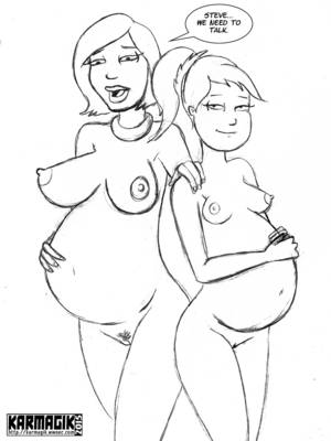 Hentai American Porn - Hiko and Akiko pregnant sketch by karmagik