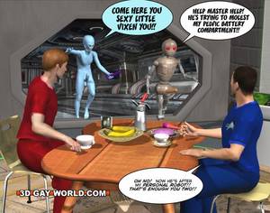 Gay Interracial Sex Cartoons - Horny alien wants to fuck everything in adult - Picture 15