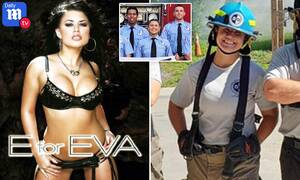 eva angelina pregnant porn star - Former porn star Eva Angelina becomes a firefighter | Daily Mail Online