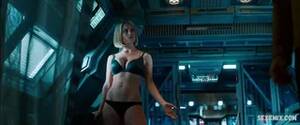 Alice Eve Underwear Porn - Alice Eve in black lingerie, scene in Star Trek Into Darkness (2013...