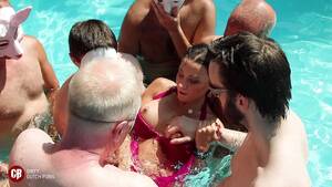 gang bang pool - Teen got creampied in swimming pool gangbang by Cumbizz | Faphouse
