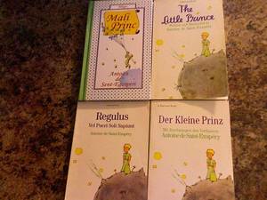 Kleines Kind - Top-left: Serbian edition, Mali Princ (gift to me); English edition, The  Little Prince